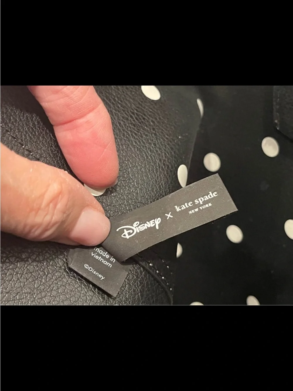 Kate Spade x Disney Minnie Mouse Polka Dot Lg Reversible Tote Bag MSRP $379